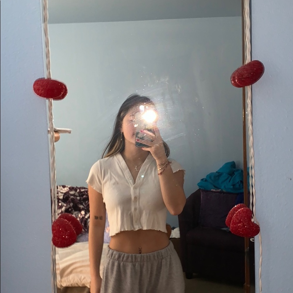 white brandy button up